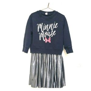 Girl's Minie mouse T-shirts & Skirt (4T) set